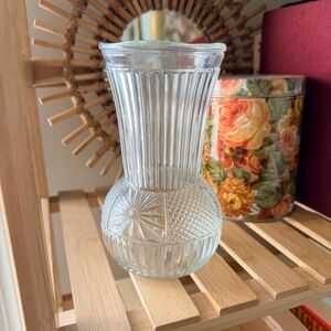 Vintage Flower Glass Vase